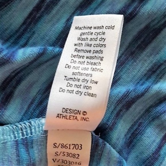 ATHLETA "Tinker" Striped Racerback Exercise Tank - Picture 7 of 8